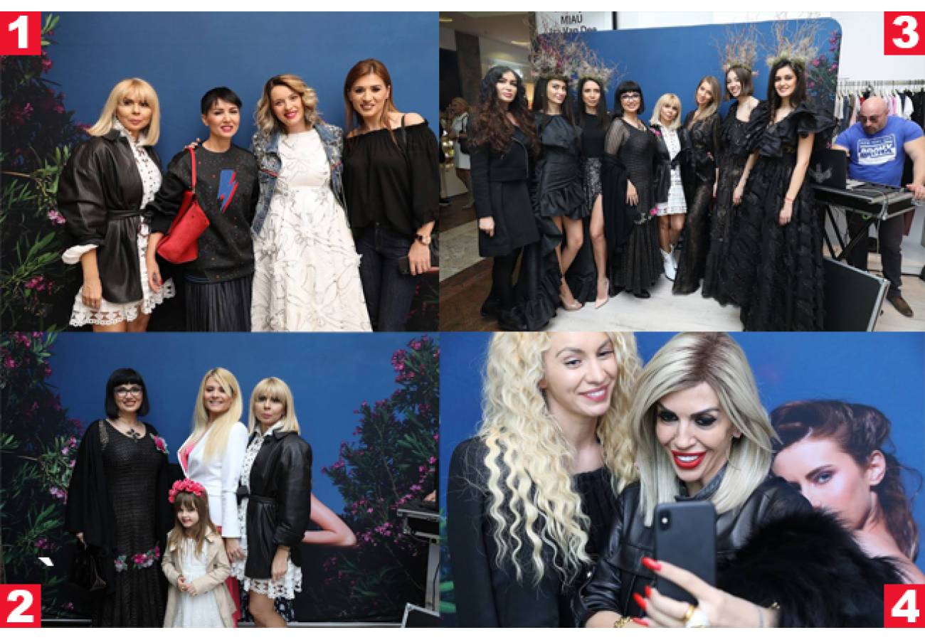Clara Rotescu a recompus atmosfera unei petreceri într-o grădină secretă, într-un magazin din mall